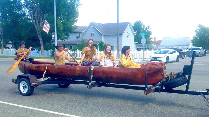 Belladonna Beaver in the Frontier Days parade.