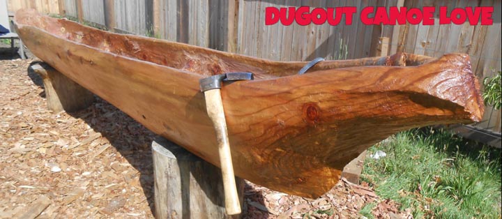 Ol' Red the dugout canoe.