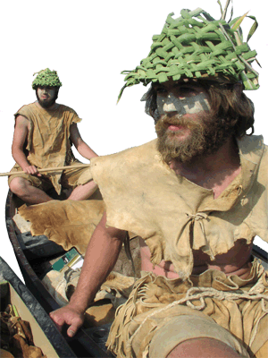 Stone Age wilderness survival skills canoe trip.