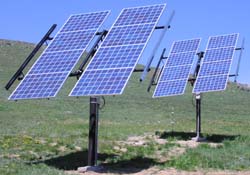 Solar panels at Green University.